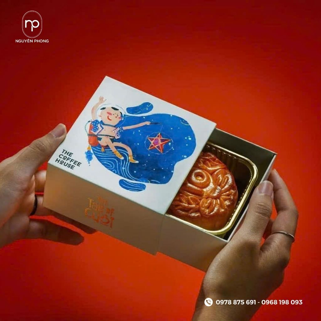 Hộp bánh trung thu dạng hộp rút